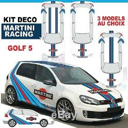 Martini Racing Kit Golf Gti Mk5 5 Sticker Decal Sticker Volkswagen