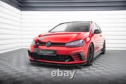 Maxton Black Front Bumper Lip for Volkswagen Golf GTI Clubsport Mk7