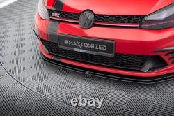 Maxton Black Front Bumper Lip for Volkswagen Golf GTI Clubsport Mk7