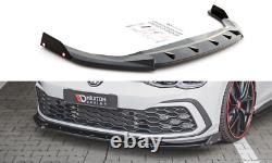 Maxton Blade Pare-chocs Front V. 3 + Wings Volkswagen Golf 8 Gti Textured