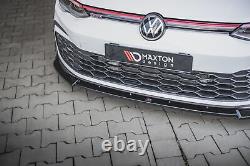 Maxton Blade Pare-chocs Front V. 3 + Wings Volkswagen Golf 8 Gti Textured