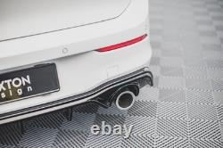 Maxton Complete Rear Diffuser V. 2 Volkswagen Golf GTI Mk8 Gloss Black