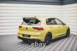 Maxton Rear Splitter Volkswagen Golf GTI Clubsport Mk8 Gloss Black