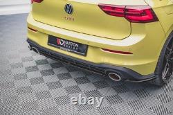 Maxton Rear Splitter Volkswagen Golf GTI Clubsport Mk8 Gloss Black