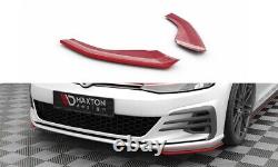 Maxton Side Front Bumper Lips for Volkswagen Golf GTI Mk7 Facelift