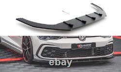 Maxton Sport Durability Blade Pare-chocs Before Volkswagen Golf 8 Gti Black-red