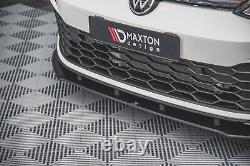 Maxton Sport Durability Blade Pare-chocs Before Volkswagen Golf 8 Gti Black-red