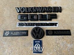 Mk1 Golf GTI Cabriolet COMPLETE SET (6) Badges