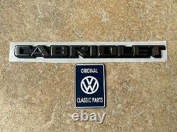 Mk1 Golf GTI Cabriolet COMPLETE SET (6) Badges