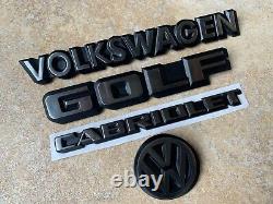 Mk1 Golf GTI Cabriolet Sportline Rivage Karmann REAR (4) Badge SET