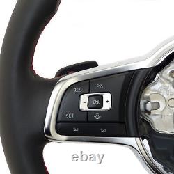 Multifunctional Sport Steering Wheel with Paddles VW Golf 7 VII GTI R Black Red