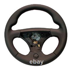 NEW LEATHER VW Volkswagen Golf II 2 GTI VR6 MK1 MK2 Steering Wheel Handles NEW