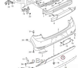 New Genuine Vw Golf Gti Mk7 13-17 Rear Bumper Diffuser