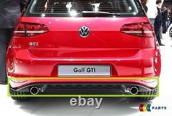 New Genuine Vw Golf Gti Mk7 13-17 Rear Parade Shocks Diffuser Black