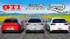 New Golf Gti Vs Old Golf R Vs Clubsport Drag Race