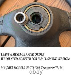 New Leather Steering Wheel for VW Volkswagen Golf 2 3 MK2 MK3 GTI VR6 Alcantara