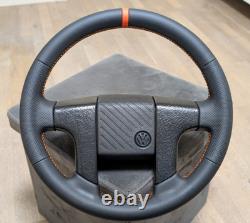 New Leather Steering Wheel for VW Volkswagen MK2 Golf II 2 GTI VR6 Orange OEM