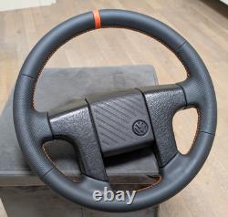 New Leather Steering Wheel for VW Volkswagen MK2 Golf II 2 GTI VR6 Orange OEM
