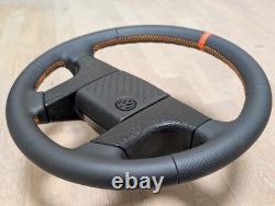 New Leather Steering Wheel for VW Volkswagen MK2 Golf II 2 GTI VR6 Orange OEM