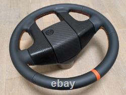 New Leather Steering Wheel for VW Volkswagen MK2 Golf II 2 GTI VR6 Orange OEM