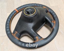 New Leather Steering Wheel for VW Volkswagen MK2 Golf II 2 GTI VR6 Orange OEM