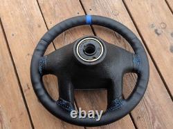 New leather steering wheel for VW Volkswagen MK2 Golf II 2 GTI blue dot OEM