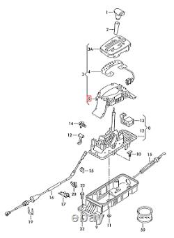 Nine Genuine Vw Golf Gti R32 Bora Tiptronic Down Right Guide 1j07135982zz Oem