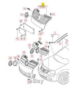 Nine On Origin Volkswagen Golf 5 Gti Bumper Front Radiator Grill