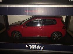 Norev 1/18 Diecast Volkswagen Golf Gti 2009 Red Newfoundland (exhausted Model)