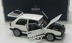 Norev 1/18 Volkswagen Vw Golf 2 Mk2 Gti G60 1990 White Canned 188443