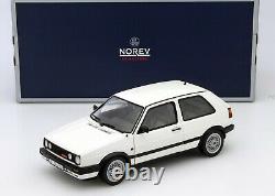 Norev 1/18 Volkswagen Vw Golf 2 Mk2 Gti G60 1990 White Canned 188443