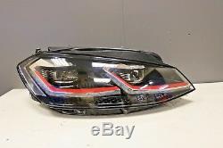 Original Volkswagen Golf Mk7.5 Gti Front Headlight O / S Led Drivers