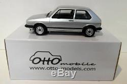 Otto 1/18 Scale Resin Ot563 Volkswagen Golf Gti Mk1 Rabbit Silver
