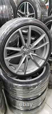 Pack 4 Rims And Tires Pretoria Vw Golf 5 6 7 R Gti 5g0601025aj Destockage