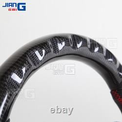 Perforated Leather Carbon Fiber LED Steering Wheel for Volkswagen MK7 R GTI Golf