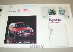 Press Kit VW Personal Vehicle Program 1990 Golf Gti G 60, I, Corrado