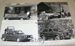 Press Kit VW Personal Vehicle Program 1990 Golf Gti G 60, I, Corrado