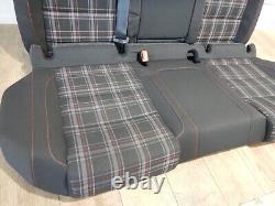 Rear Seat VW Golf 6 VI Gti Sedan Black Red Anthracite Divided