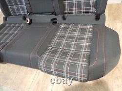 Rear Seat VW Golf 6 VI Gti Sedan Black Red Anthracite Divided