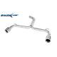 Rear Stainless Steel Tube Inoxcar Volkswagen Golf 7 Gti Clubsport 2.0 Tsi Without Silencer Output