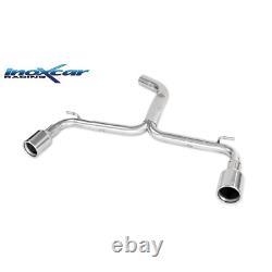 Rear Stainless Steel Tube Inoxcar Volkswagen Golf 7 GTi Clubsport 2.0 TSi without silencer output