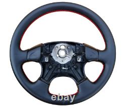 Red Leather Steering Wheel Vw Volkswagen Golf Gti Mk3 3 Polo Passat B4 New Sport