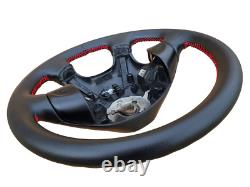 Red Leather Steering Wheel Vw Volkswagen Golf Gti Mk3 3 Polo Passat B4 New Sport