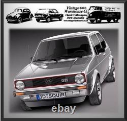 Red Seat Belt Kit Volkswagen Golf Mk1 & GTI Front Rear Auto