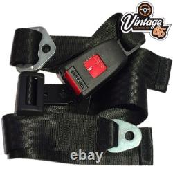 Red Seat Belt Kit Volkswagen Golf Mk1 & GTI Front Rear Auto
