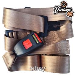Red Seat Belt Kit Volkswagen Golf Mk1 & GTI Front Rear Auto