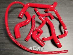 Reinforced Silicone Hoses For Volkswagen Golf 3 Gti 16v Red