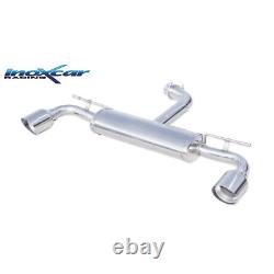 Stainless Steel Inoxcar Silencer for Volkswagen Golf 7 GTi Clubsport 2.0 TSi with Duplex Exit
