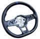 Steering Wheel Golf 7 Gti R R-line Perforated Leather, Blue/white, Without Buttons