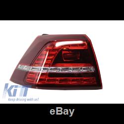 Taillights Full Led Gti R-design Volkswagen Golf VII (2013-up) Red Clear Kitt Tl